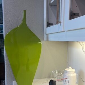 Global Views Lime Green Sculptural Vase